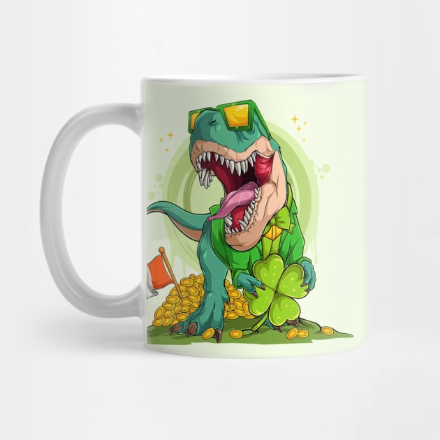 Leprechaun T-Rex St. Patrick's Day by HolidayBug